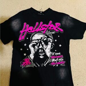 Hellstar Graphic Tee - Black & Pink